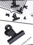 15pcs Mini Clips Note Clamps Folder Binder Hinge Clips Black Stainless Steel Paper Clips Hinge Paper Clips Binder Clips Black Binders Paper Clip C...