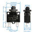 Baomain 8A Circuit Breaker Thermal Overload Protector, S11 Series 125/250VAC/65VDC, Manual Reset Thermal Circuit Breakers Black Pack of 10 (8 Amp....