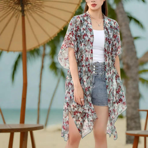 MELIFLUOS DESIGNED IN SPAIN Women's Beach Cover Up Swimsuit Kimono Pareo Sarong Beach Wear Dress for Summer...