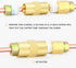 GASHER 10PCS 1/8" NPT Brake Line Adapter Fittings 3/8"-24 Threads for Inverted Flare Female...