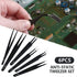 Precision Tweezers Set - 6PCS Anti Static ESD Industrial Tweezers Kit Matte Black, Fits for Electronics Repair, Soldering, Craft, Laboratory Work...