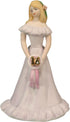 Enesco Growing Up Girls “Blonde Age 16” Porcelain Figurine, 7.5”, Golden,pink...