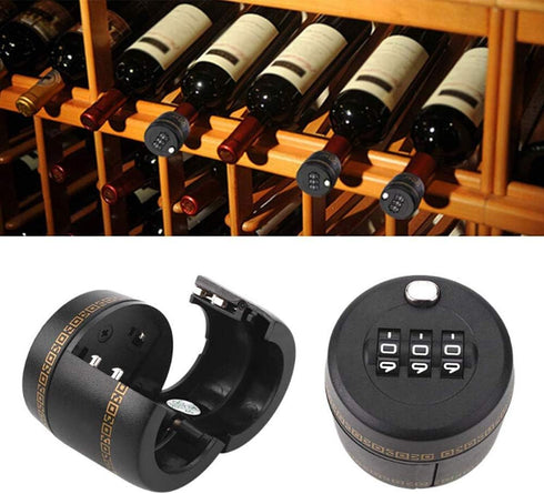 (6 PACK) Combination Lock for Wine & Liquor Bottle-Wine Bottle Top Stopper/Bottle Password Code Lock/Wine Digital Lock, The diameter of the bottle...