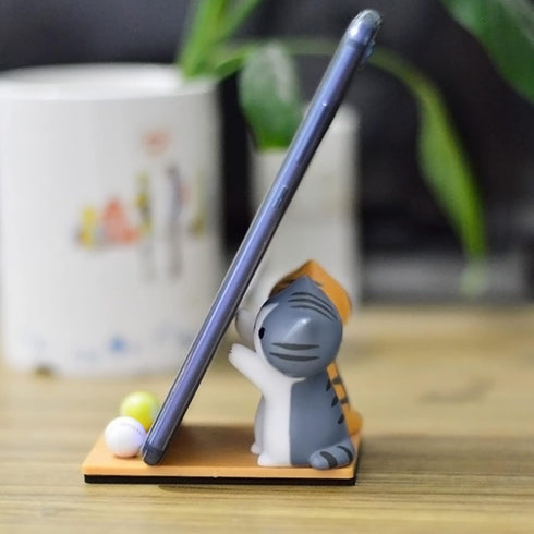 Cute Cat Smartphone Stand Phone Holder Cartoon Animal Japanese Anime (Pumpkin and Gabriel)......