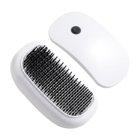 BS-MALL Scalp Massage Comb Electric Massage Brush Portable Hair Comb White Home Spa for Head White...