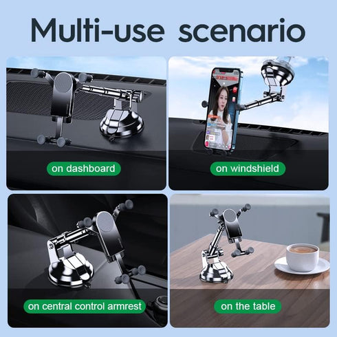 OATSBASF Upgrade Gravity Car Phone Mount,Long Arm Dashboard Windshield Car Phone Holder Strong Suction Anti-Shake Stabilizer Phone Car Holder Comp...