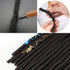 MORFEN 8PCS Dreadlock Crochet Hooks for Hair, Dreadlocks Crochet Needles(0.5mm+0.7mm) with Wood Beads, Dreadlock Needle Tools for Braid Craft, Dre...