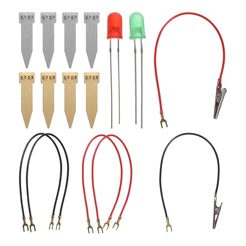 PATIKIL Fruit Battery Science Kit, Fruit Battery Light Science Kit DIY Experiment Orange Potato Lemon Physics Teaching with RGB LED for Educationa...
