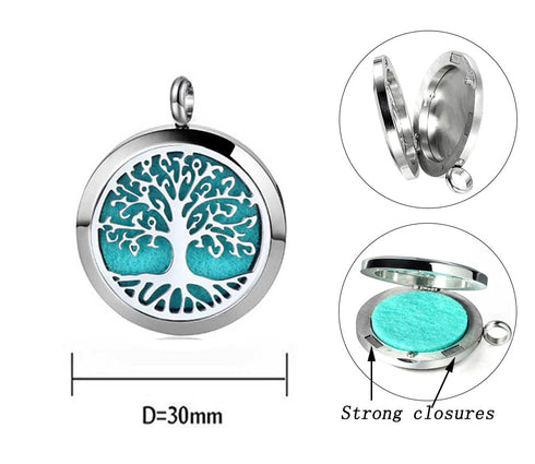 Aromatherapy Essential Oil Diffuser Necklace Cloud Pattern Stainless Steel Locket Pendant...