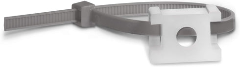 THE CIMPLE CO Cable Tie Base Saddle Mount Wire Holder Organizer - Wire Bundle Zip Tie Mounting Block - White - 100 Pack...
