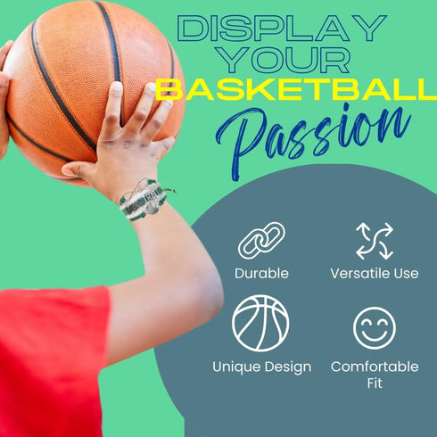 Infinity Collection Basketball Bracelet- Basketball Jewelry- Basketball Gift for Teams & Players...