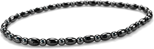 2 pcs Hematite Anklet Bracelet for Women Men 9.5"...