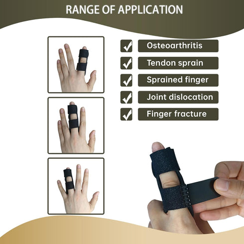 4 Pcs Trigger Finger Splints - Immobilization & Arthritis Relief, Comfortable Brace for Index, Middle, and Ring Finger - Fast Healing, Pain Relief...