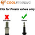 Presta Valve Caps Black,Plastic Bike Dust Caps Tire - Bicycle Presta/French Valve stem Cover for MTB Mountain/Road Bikes, Bike Accessories,Outdoor...