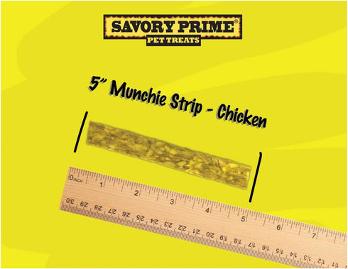 Savory Prime 12-Pack Munchie Strips, 5-Inch, Chicken...