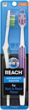 REACH Advanced Design Toothbrushes Firm Full Head Color May Vary 2 ea (Pack of 3)...