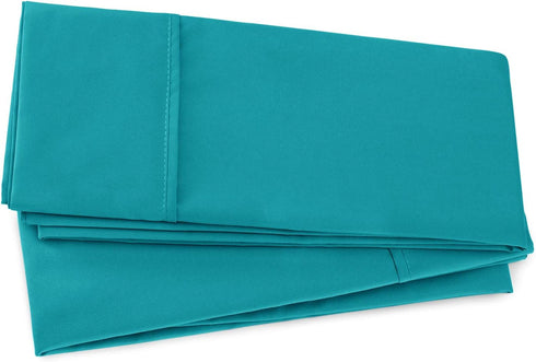 Nestl Body Pillow Cover Soft Pillowcase Lightweight Teal Microfiber 20x54 Inches Envelope Closure, Set of 2...
