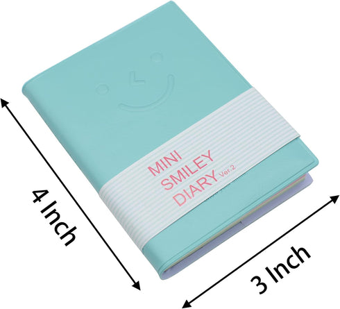 Yansanido 8 Pcs 3 Inch x 4 Inch 96 Sheets (192 Pages) Pocket Notebook with PU Leather Case Softcover for School and Office Supplies Color Random...