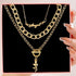 57 PCS Gold Silver Jewelry Set With 4 PCS Necklace, 3 PCS Bracelet, 14 PCS Ear Cuffs Earring, 12pcs Hoop Earrings,24pcs stud earrings for Women Fo...