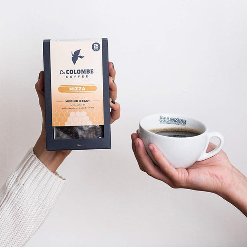 La Colombe Nizza Medium Roast Drip Grind Ground Coffee - Notes of Milk Chocolate, Nuts & Brownie with Honey-Sweet Roasted Nuttiness, 12 Ounce (Pac...