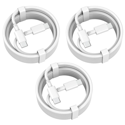 65W USB C to USB C Cable, USB C Cord for iPhone 15/15 Pro Max, MacBook Air MacBook Pro Charger, iPad Pro, iPad Air 5, Mini 6, Google Pixel, Samsun...