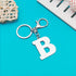 Alphabet Keychain Letter A-Z Keychain Metal Initial Alphabet Key Ring for Men Women Backpack Car Key Chain Decoration (Letter B)...