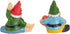 Juvale 4 Pieces Mini Garden Gnomes, Outdoor Fairy Miniature Statue Accessories Set, Decorations in Funny Poses, Yard Ornaments for Yoga Gifts, Gar...