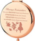 KEYCHIN Princess Pocket Mirror Fairy Tales Gift Always Remember You are Braver Stronger Smarter Than You Think Compact Makeup Mirror for Women Gir...