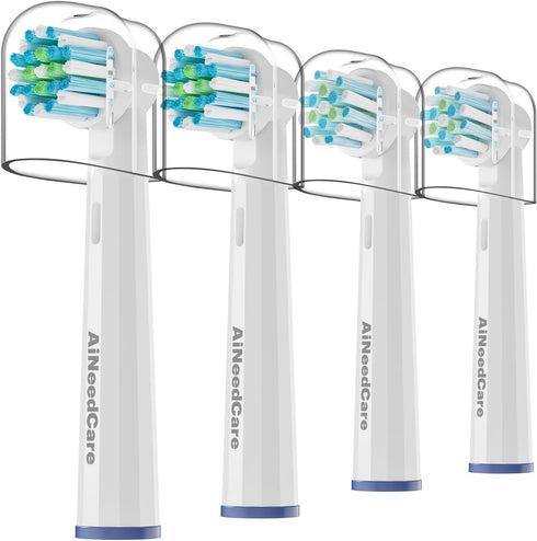 Replacement Toothbrush Heads for Oral B Braun, 4 Pack Brush Heads Refill for Oral-B 7000, Clean, Oral B Pro 1000, 9600, 500, 3000, 8000, Vitality ...