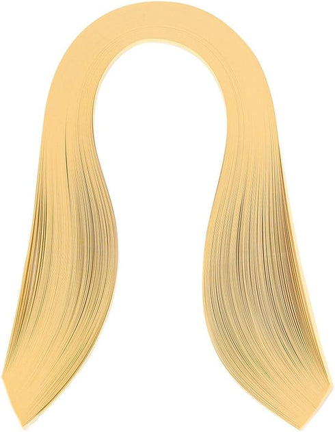 Quilling Strips Set Pure Colors 3x39cm Quilling Paper 600 Strips Origami Hand Craft Paper Flower Making (light yellow)...