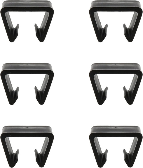 6pcs Outdoor Furniture Clips Patio Sofa Clips Black Plastic Chair Fasteners Connect Outdoor Couch Patio Furniture Inner Width 1.69"...