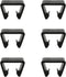 6pcs Outdoor Furniture Clips Patio Sofa Clips Black Plastic Chair Fasteners Connect Outdoor Couch Patio Furniture Inner Width 1.69"...