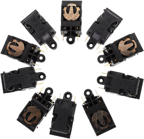 10pcs Electric Kettle Switch Thermostat Temperature Control for Electric Kettle Temperature for Electric Kettle Control Thermal For Oven Copper He...