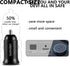 USB C Car Charger, 40W PD Dual Ports Fast Charging Car Adapter, Type C Compact Car Charger Compatible with iPhone 14 13 12 11 Pro Max, iPad Pro, S...