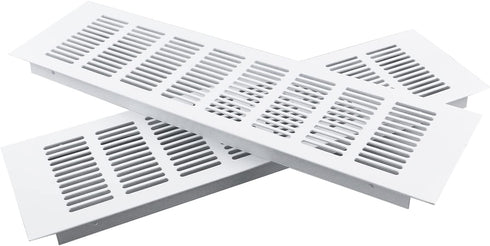 Geesatis 13.8 x 4 inch / 350 x 100 mm Rectangle Shape Mesh Air Vent for Cabinet Shoe Cabinet Hardware Accessories Ventilation Cover, with Mounting...
