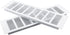 Geesatis 13.8 x 4 inch / 350 x 100 mm Rectangle Shape Mesh Air Vent for Cabinet Shoe Cabinet Hardware Accessories Ventilation Cover, with Mounting...