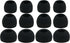 12pcs (All-B) 4S / 4M / 4L Replacement Ear Adapters Earbuds Ear Tips Set Compatible with Symphonized in Ear Earphones Headphones...