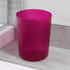 iDesign Round Plastic Trash Can for Bath, Bedroom, Office The Finn Collection –, 7.64" x 10", Magenta...
