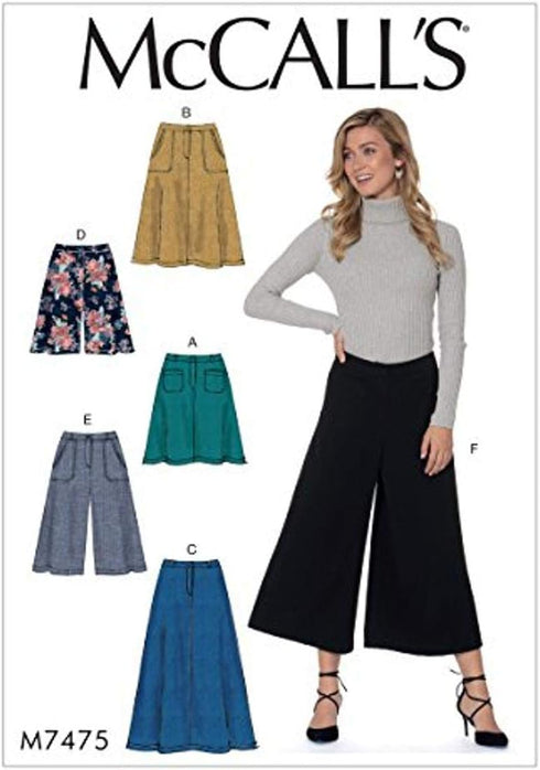 McCall's Patterns Misses' Flared Skirts 121 x 182 cm...
