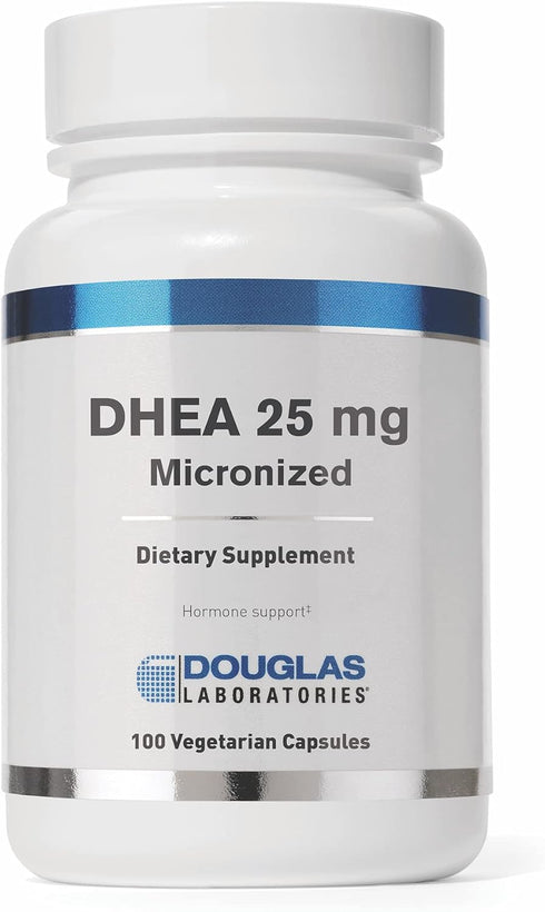 Douglas Laboratories DHEA 25 mg Dissolvable Tablets - Supports Hormone Balance, Immunity, Brain, Bone Health & Metabolism* - Non-GMO - 100 Vegetar...