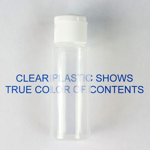 Chica and Jo 2oz Clear Plastic Empty Squeeze Bottles with Flip Cap - BPA-free - Set of 6 - TSA Travel Size 2 Ounce Made in the USA...