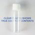 Chica and Jo 2oz Clear Plastic Empty Squeeze Bottles with Flip Cap - BPA-free - Set of 6 - TSA Travel Size 2 Ounce Made in the USA...