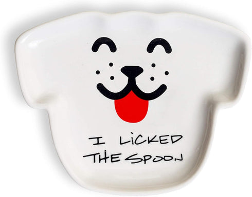 Naughty Dog Spoon Rest, Ceramic Dish, Cute Novelty Gift for Dog Lovers...