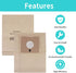 KEEPOW Zing Vacuum Bags for Bissell, 12 Pack Zing Bags 2154 4122 Compatible with Bissell Zing Canister Vacuum 1668, Zing Canister Bags Replacement...