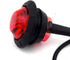 KEING 10 Amber + 10 Red Sealed Waterproof 3/4 Inch Mini Round LED Bullet Side Marker Clearance Lamp Indicator Light Brake Stop Lamp 12V for Traile...