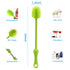 Food Feeder Baby Fruit Feeder Pacifier (3 Pcs) with 6 Different Sized Silicone Pacifiers 2 PCS Silicone Baby Food Dispensing Spoon 90ML with 2 Bab...