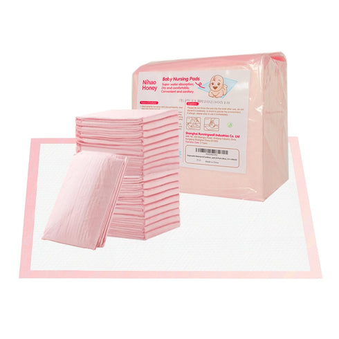 Disposable Changing Pad for Baby, 20 Pack Portable Diaper Changing Pad Liner Baby Changing Pad Waterproof Underpads (Pink, 13x18 Inch)...