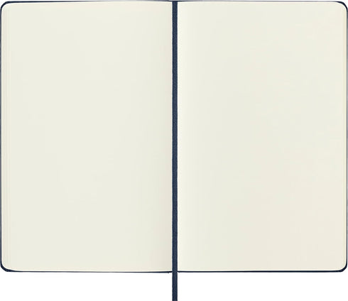 Moleskine Classic Notebook, Hard Cover, Large (5" x 8.25") Plain/Blank, Sapphire Blue, 240 Pages...