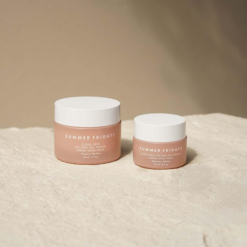 Summer Fridays Cloud Dew Gel Cream Moisturizer Mini - Lightweight Gel Cream Face Moisturizer with Hyaluronic Acid + Ceramides for Skin Plumping Hy...