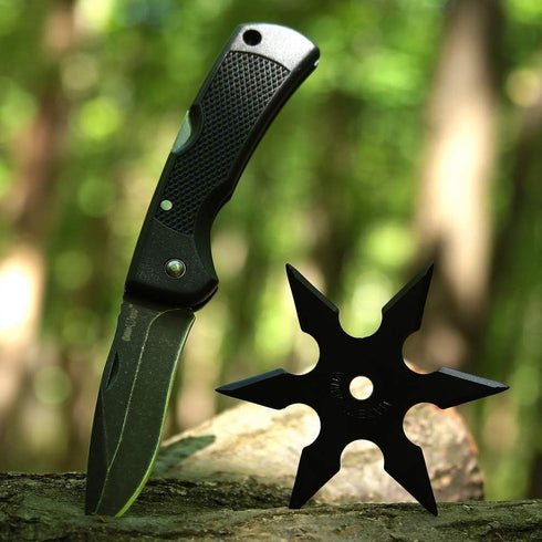 Pocket Knife - Folding Stainless Steel Blade - EDC Tactical Pocket Knifes with Plastic Handle Back-lock - Urban Tourist Knofe Knives - Best for Ca...
